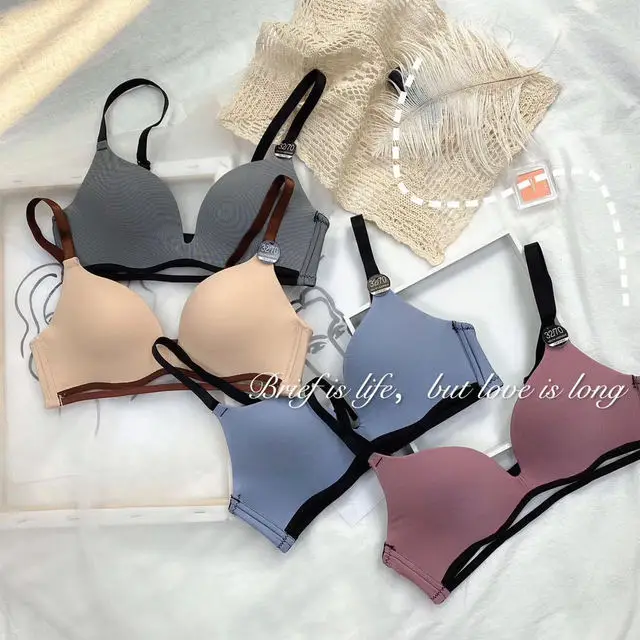 New Women Seamless Bra Fashion Underwear Comfortable Bras Sexy Push Up Women's Bra Backless Without Steel Ring Brassieres
New Women Seamless Bra Fashion Underwear Comfortable Bras Sexy Push Up Women's Bra Backless Without Steel Ring Brassieres