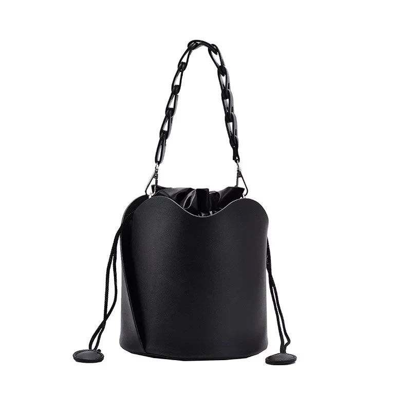 Solid Color Small PU Leather Bucket Bags For Women 2021 Winter Branded Designer Handbags Lady Drawstring Shoulder Crossbody Bags
Solid Color Small PU Leather Bucket Bags For Women 2021 Winter Branded Designer Handbags Lady Drawstring Shoulder Crossbody Bags