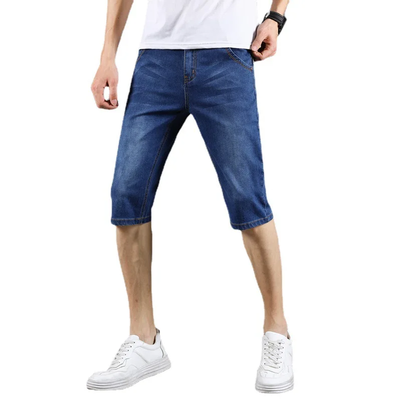 Denim shorts men's summer stretch lightweight breathable trend sports straight cropped pants
Denim shorts men's summer stretch lightweight breathable trend sports straight cropped pants
