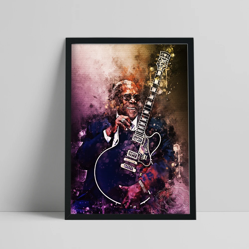 American Singer B.B. King Poster, Blues Musician Guitarist Wall Picture, Rock Music Lover Collect Prints, B.B. King Fans Gift
American Singer B.B. King Poster, Blues Musician Guitarist Wall Picture, Rock Music Lover Collect Prints, B.B. King Fans Gift