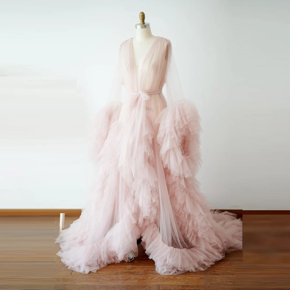kimono robe Pink Evening Dresses Ruffles Bride Robe Evening Dresses Wedding robes Front Open vestido de festa Prom Dress Bow
kimono robe Pink Evening Dresses Ruffles Bride Robe Evening Dresses Wedding robes Front Open vestido de festa Prom Dress Bow