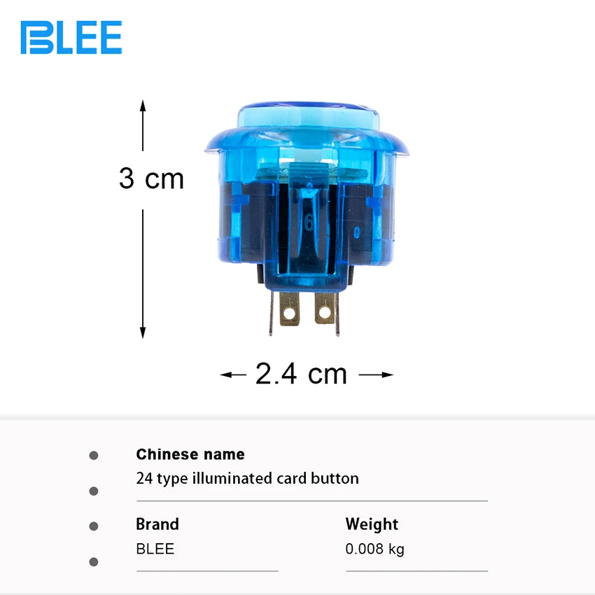 24mm Arcade LED Light Illuminated Push Button Built-in Switch 5V/12V for Machine DIY Respberry Pi Games Console Parts | Спорт и