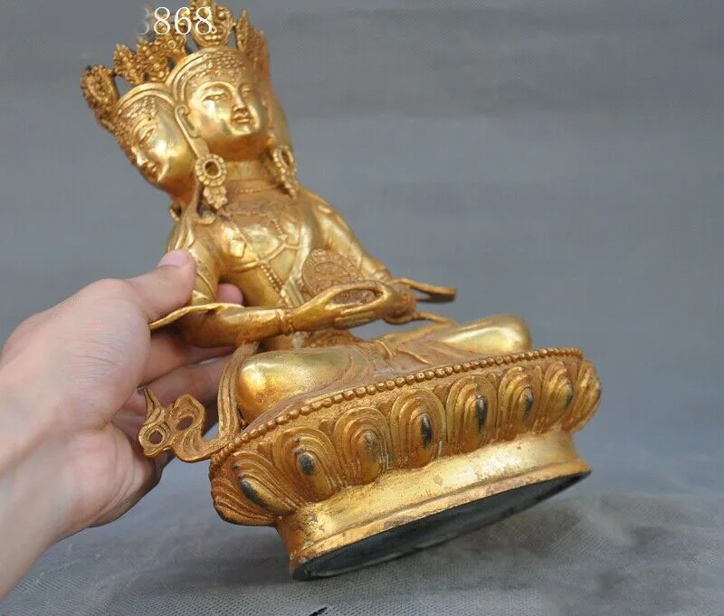 wedding decoration Old Tibet bronze Gilt 4 Face Buddha Head Tara Kwan-yin Guanyin goddess Statue
wedding decoration Old Tibet bronze Gilt 4 Face Buddha Head Tara Kwan-yin Guanyin goddess Statue