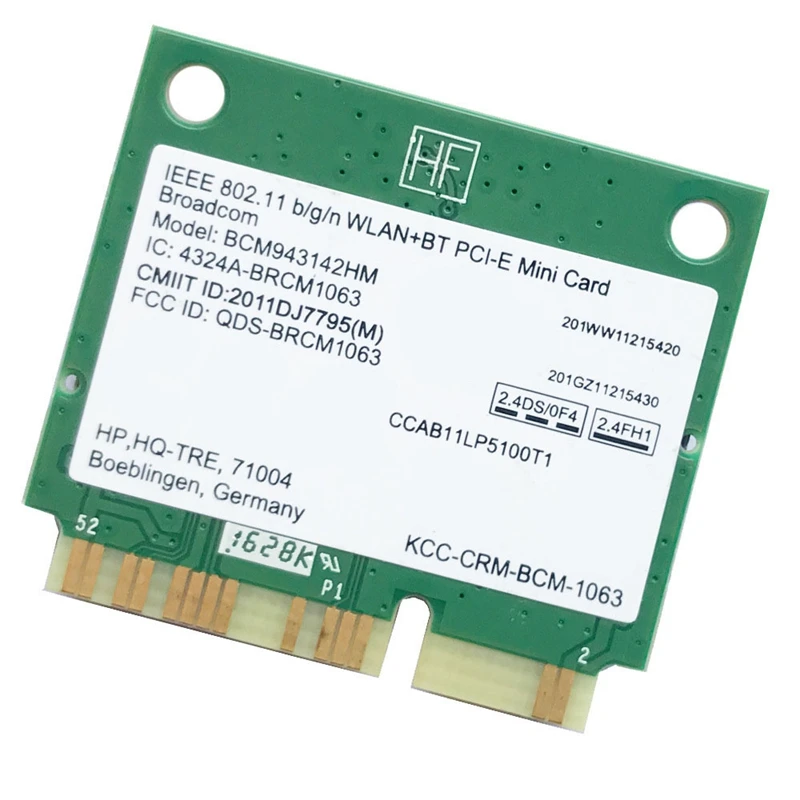 Network Card BCM943142HMB PCI-E Bluetooth 4.0 Wireless Network Card WiFi Module
Network Card BCM943142HMB PCI-E Bluetooth 4.0 Wireless Network Card WiFi Module
