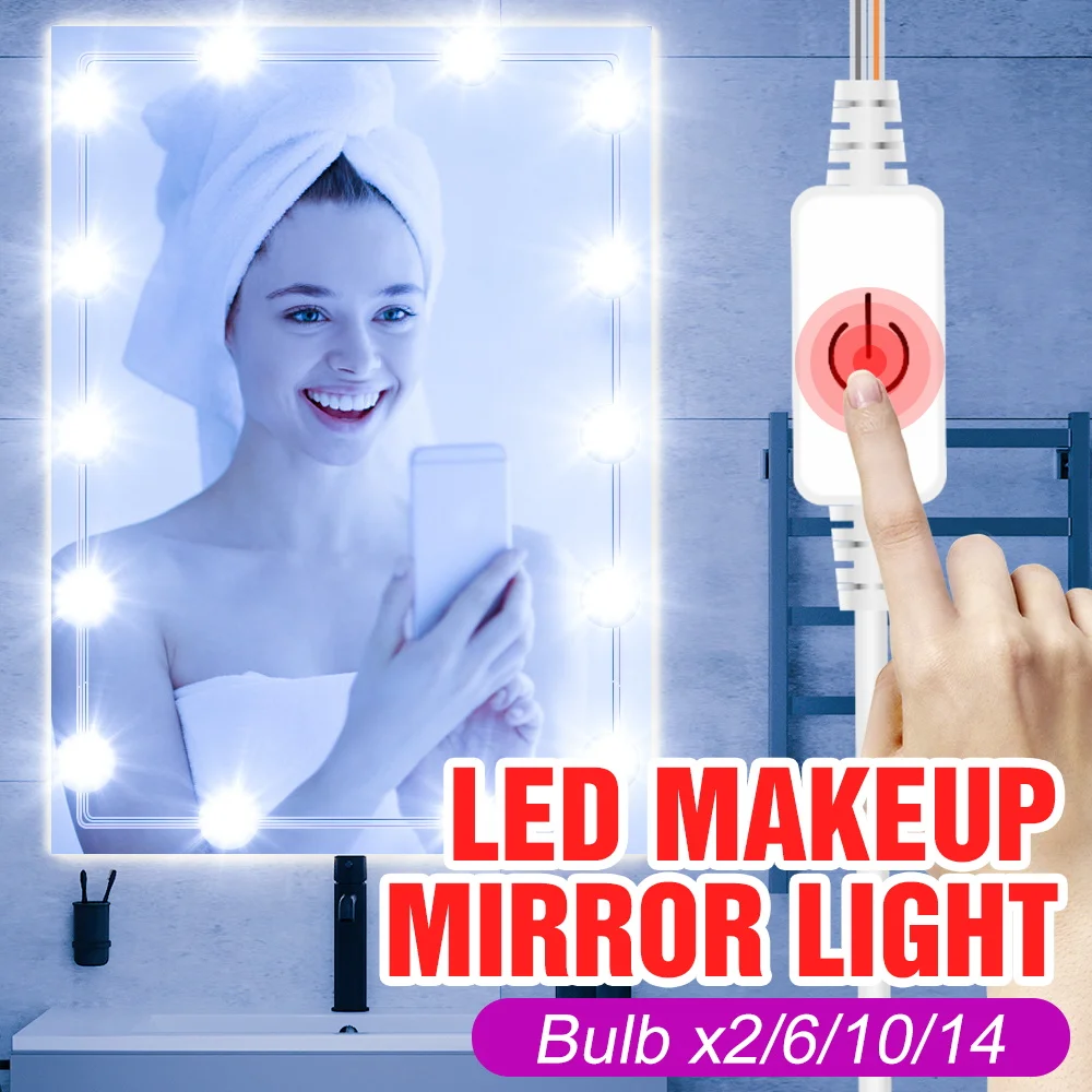 Led 3 Colors Makeup Mirror Light Bulb USB 5V Cosmetic Mirror Lamp Led Dressing Table Wall Lamp Bathroom Vanity Makeup Lighting
Led 3 Colors Makeup Mirror Light Bulb USB 5V Cosmetic Mirror Lamp Led Dressing Table Wall Lamp Bathroom Vanity Makeup Lighting