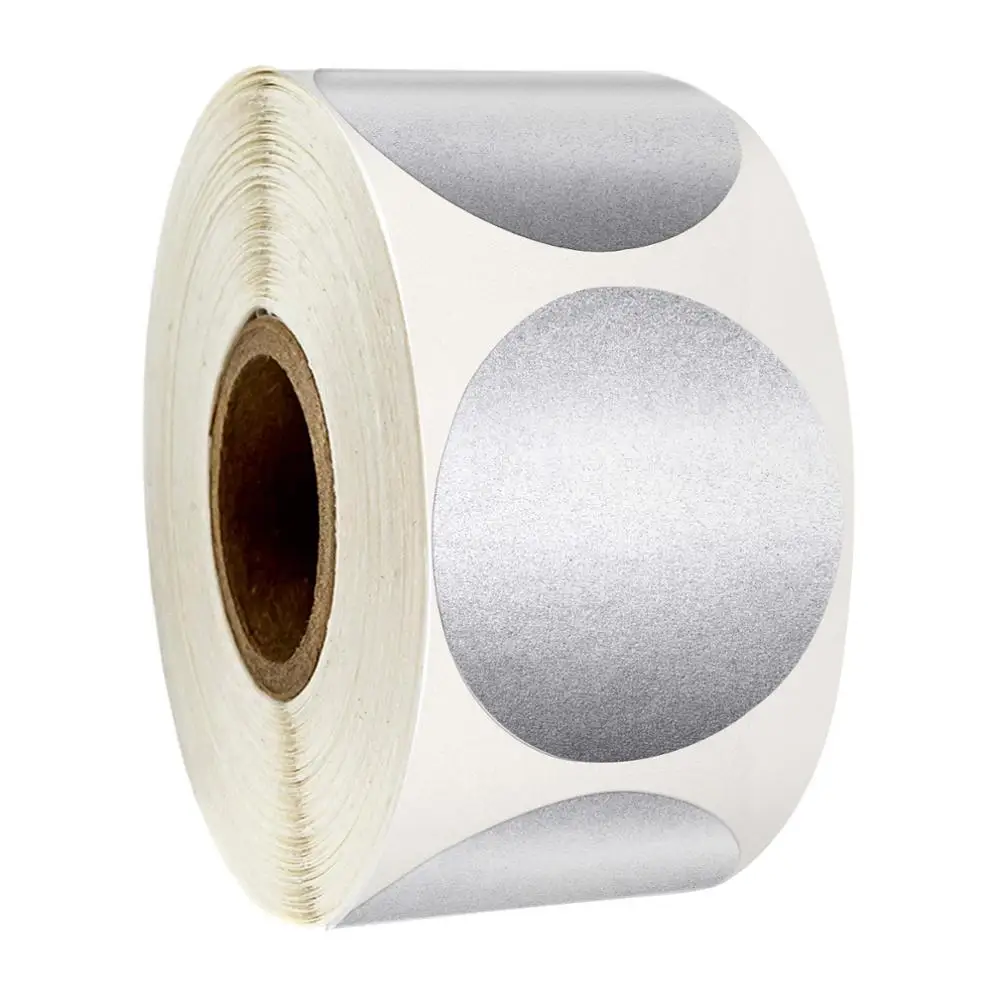 1inch Round Silver Scratch Off Stickers 300pcs/roll Scratch Off Stickers for Party Activity Game Stickers Kids Diy Toys Stickers
1inch Round Silver Scratch Off Stickers 300pcs/roll Scratch Off Stickers for Party Activity Game Stickers Kids Diy Toys Stickers