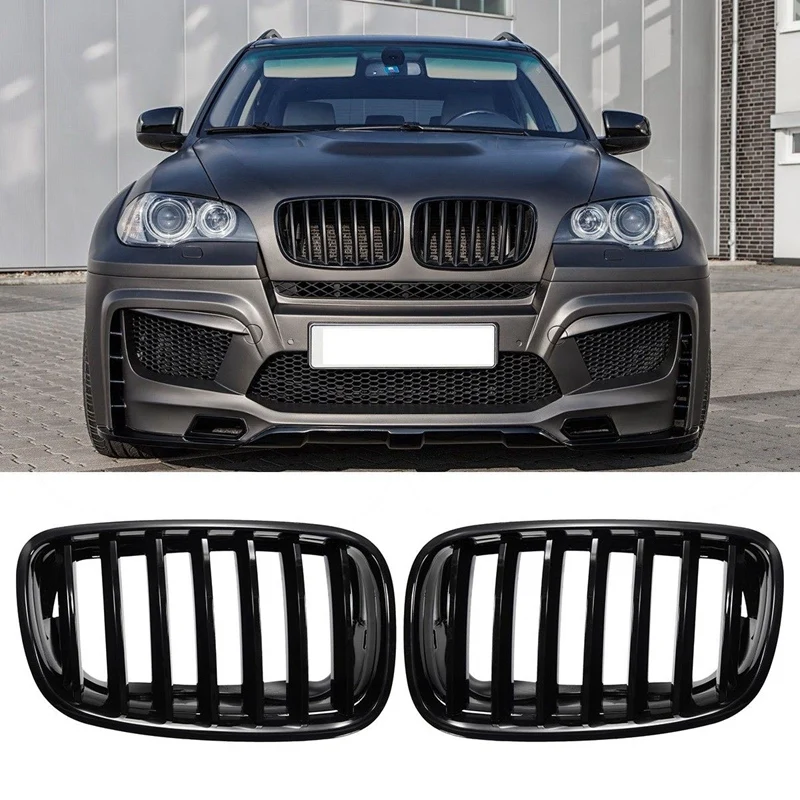 Car Gloss Black Front Bumper Intake Kidney Grills Grille for BMW E70 E71 X5 X6 2007-2013
Car Gloss Black Front Bumper Intake Kidney Grills Grille for BMW E70 E71 X5 X6 2007-2013