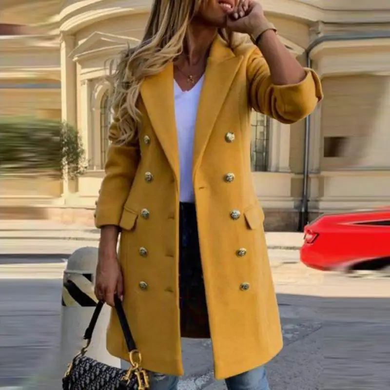 Women Blazer 2021 VONDA Sexy Long Sleeve Double Breasted Suit Blazer Lapel Long Jackets Casual Outerwear Veste Femme Outerwears
Women Blazer 2021 VONDA Sexy Long Sleeve Double Breasted Suit Blazer Lapel Long Jackets Casual Outerwear Veste Femme Outerwears