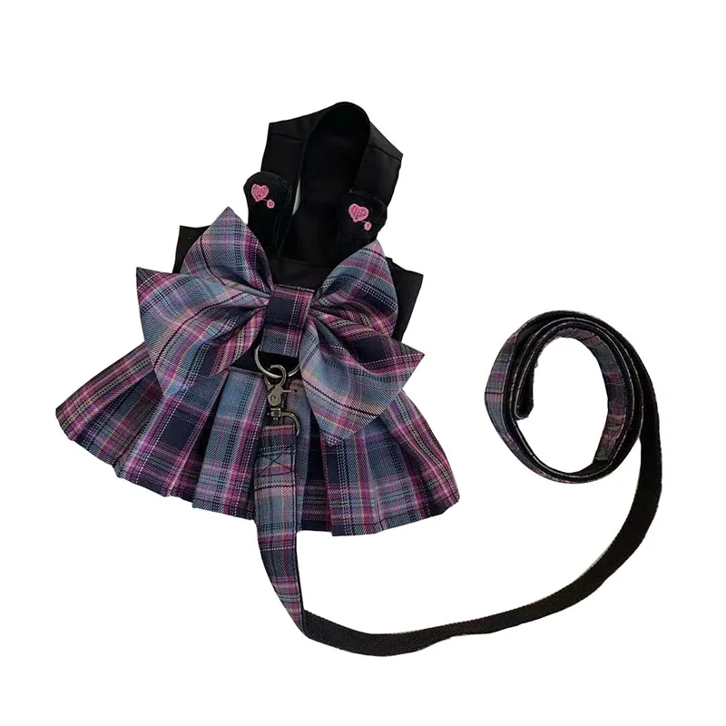 Pet Clothing Small Dog Dress Harness Skirt Chihuahua Pomeranian Clothes Cute Puppy Cat Uniform With Lead Ropes Adorable Harness
Pet Clothing Small Dog Dress Harness Skirt Chihuahua Pomeranian Clothes Cute Puppy Cat Uniform With Lead Ropes Adorable Harness