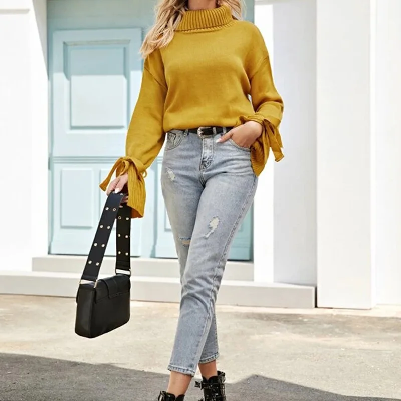2020 Autumn and Winter Warm Ginger Women's Sweater Turtleneck Women Clothing Casual Loose Long Sleeve Pullover Knitwear Jacket
2020 Autumn and Winter Warm Ginger Women's Sweater Turtleneck Women Clothing Casual Loose Long Sleeve Pullover Knitwear Jacket