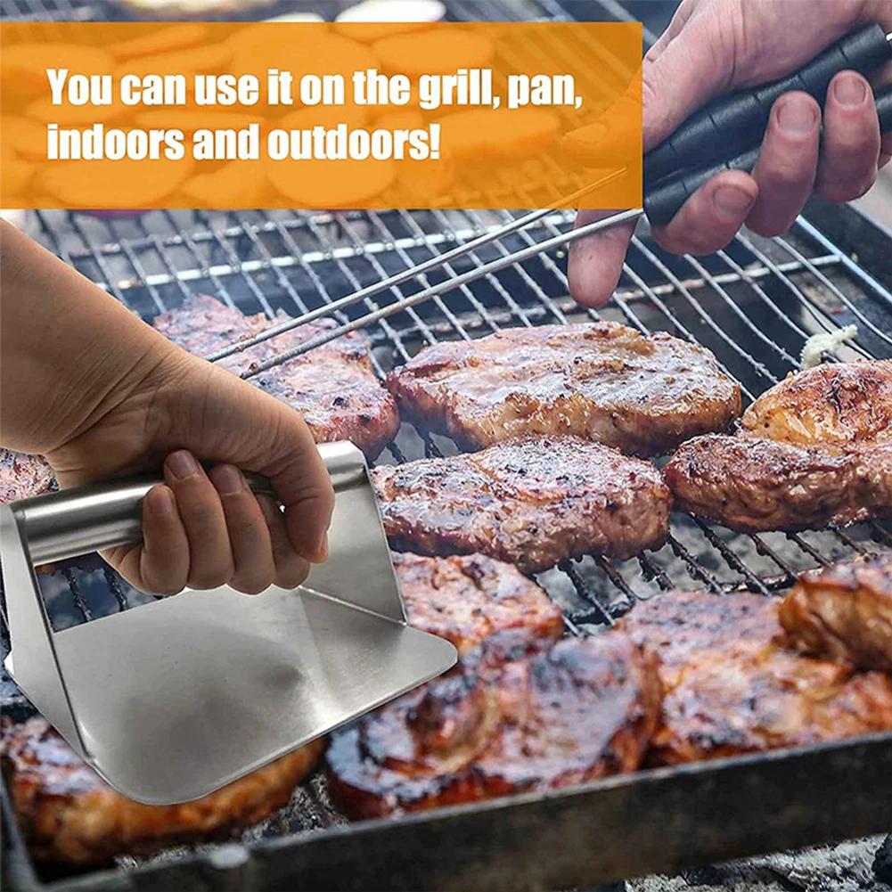 Stainless Steel Burger Press Round/Square Shape Non Stick Burger Smasher Bacon Ham Press Flat Top Grill Griddle Cooking Tool
Stainless Steel Burger Press Round/Square Shape Non Stick Burger Smasher Bacon Ham Press Flat Top Grill Griddle Cooking Tool