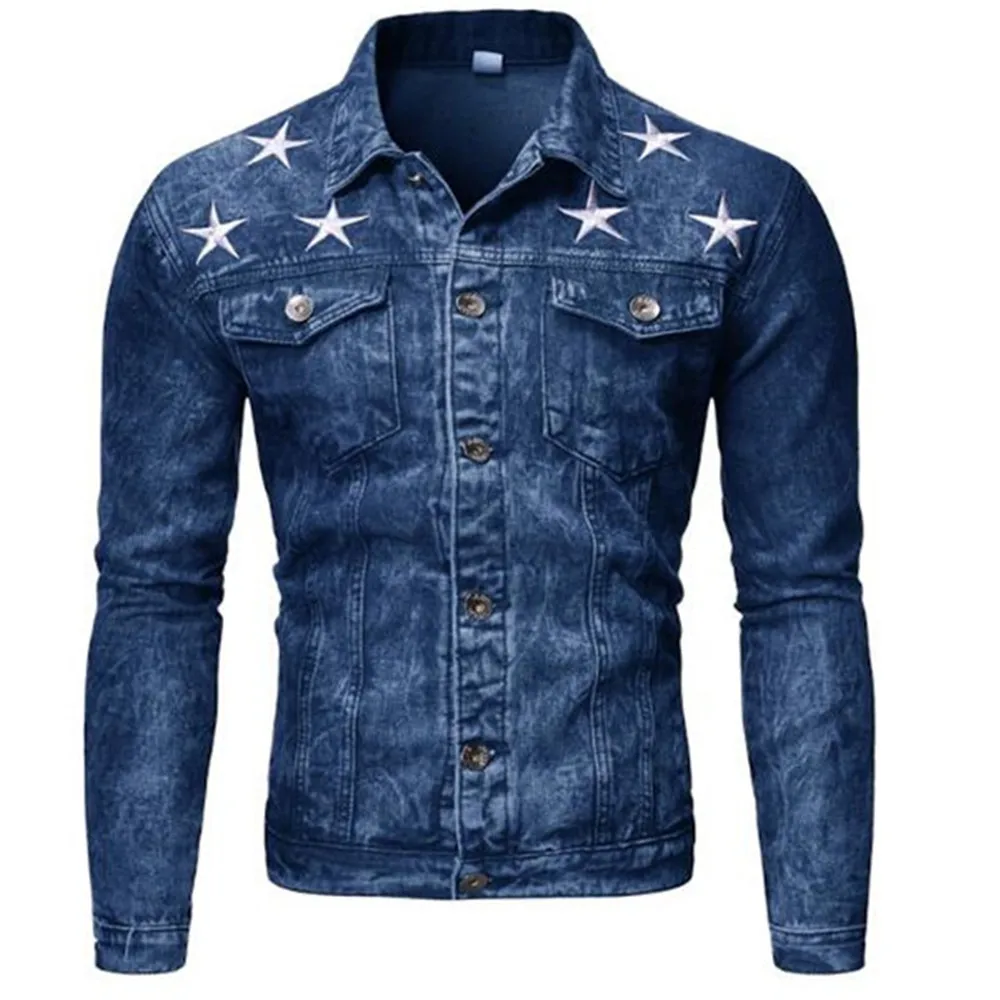 Spring Autumn New Men's Fashion Casual Jacket Printed Washed Denim Clothes Outerwear Coats
Spring Autumn New Men's Fashion Casual Jacket Printed Washed Denim Clothes Outerwear Coats
