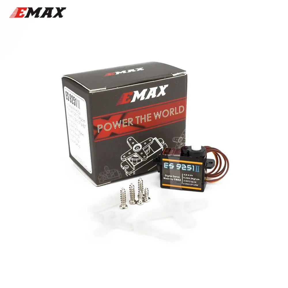 EMAX ES9251 II 2,5 г 0,25 кг. См Крутящий момент пластиковый микро цифровой сервопривод для неподвижного крыла или рулевого управления игрушками
EMAX ES9251 II 2,5 г 0,25 кг. См Крутящий момент пластиковый микро цифровой сервопривод для неподвижного крыла или рулевого управления игрушками
