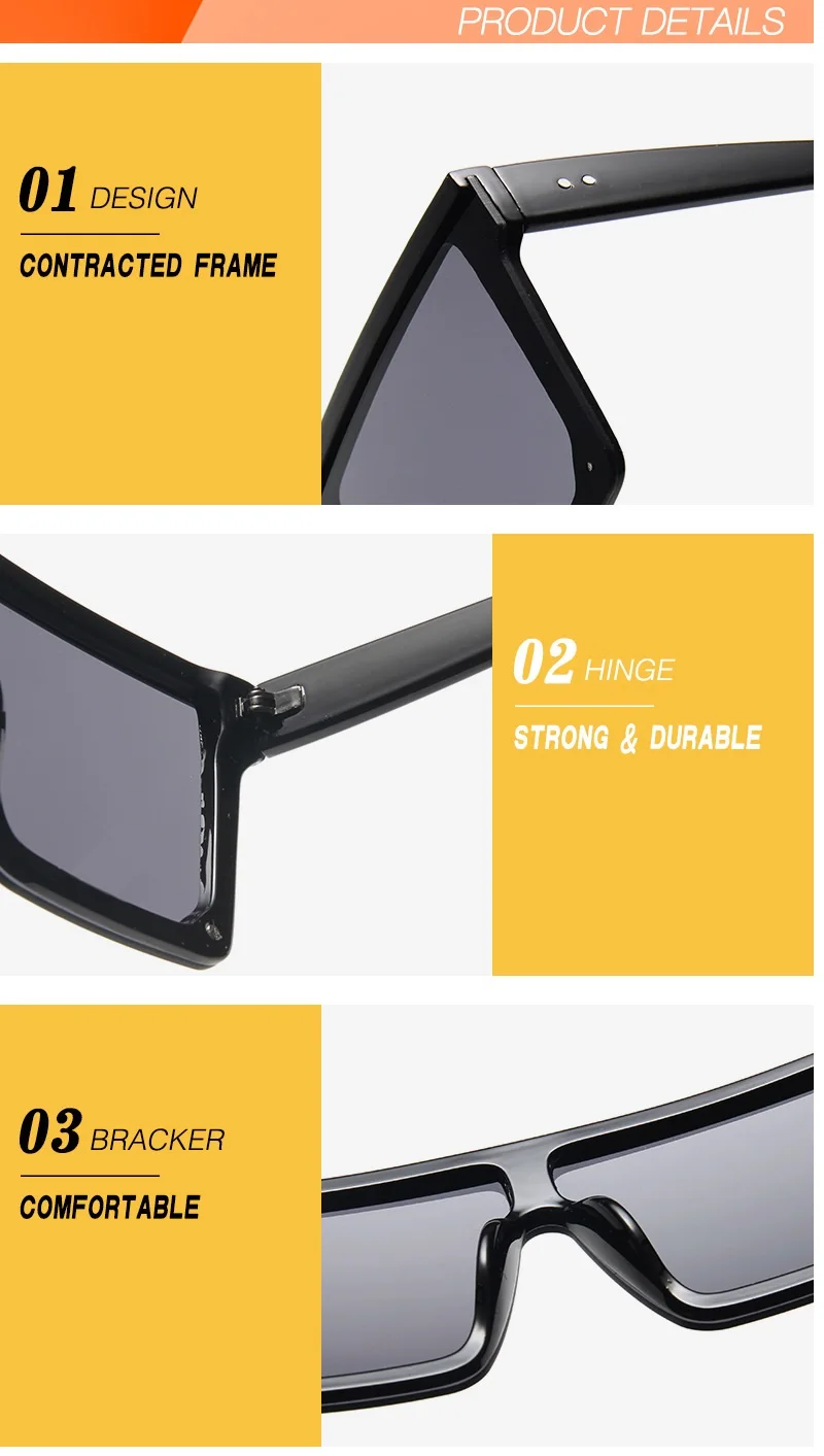 Fashion Oversized Square Sunglasses Women/Men Retro Gradient Plastic Big Frame Sun Glasses Female Unisex Oculos Feminino
Fashion Oversized Square Sunglasses Women/Men Retro Gradient Plastic Big Frame Sun Glasses Female Unisex Oculos Feminino
