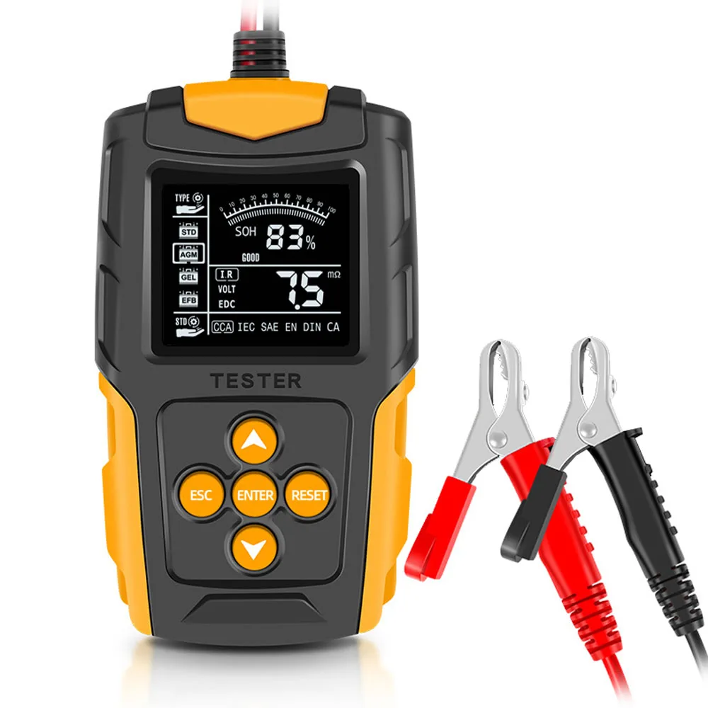 12V/24V Car Battery Tester Digital Battery Analyzer Car Charge Diagnostic Tool SOH SOC CCA IR Measurement for Car Battery Tester
12V/24V Car Battery Tester Digital Battery Analyzer Car Charge Diagnostic Tool SOH SOC CCA IR Measurement for Car Battery Tester