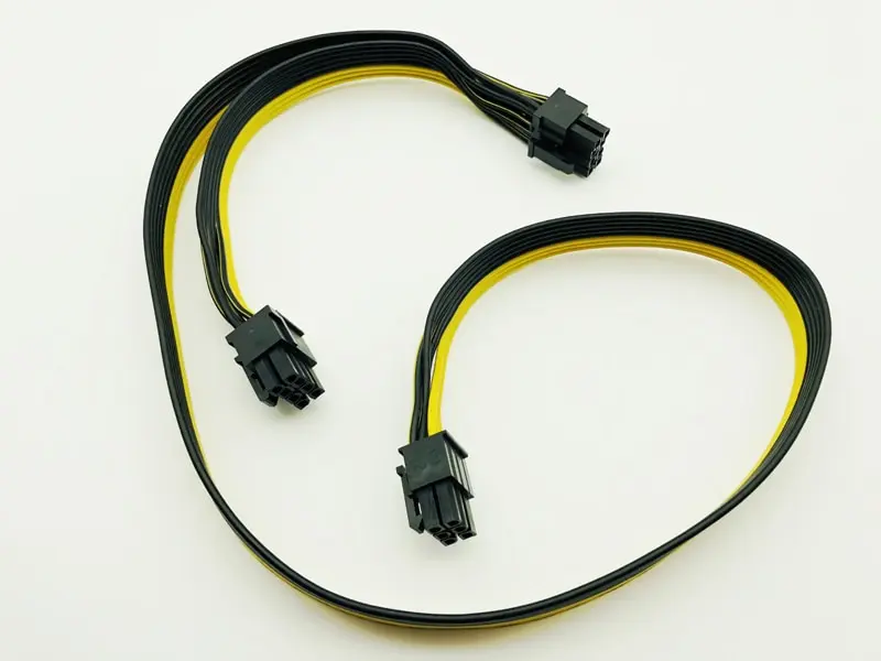 PCI-E PCI Express 6Pin Male to Dual 8Pin 2Port Male Adapter GPU Graphic Card PCIe Power Cable 18AWG 60cm+20cm Wire for BTC Miner
PCI-E PCI Express 6Pin Male to Dual 8Pin 2Port Male Adapter GPU Graphic Card PCIe Power Cable 18AWG 60cm+20cm Wire for BTC Miner