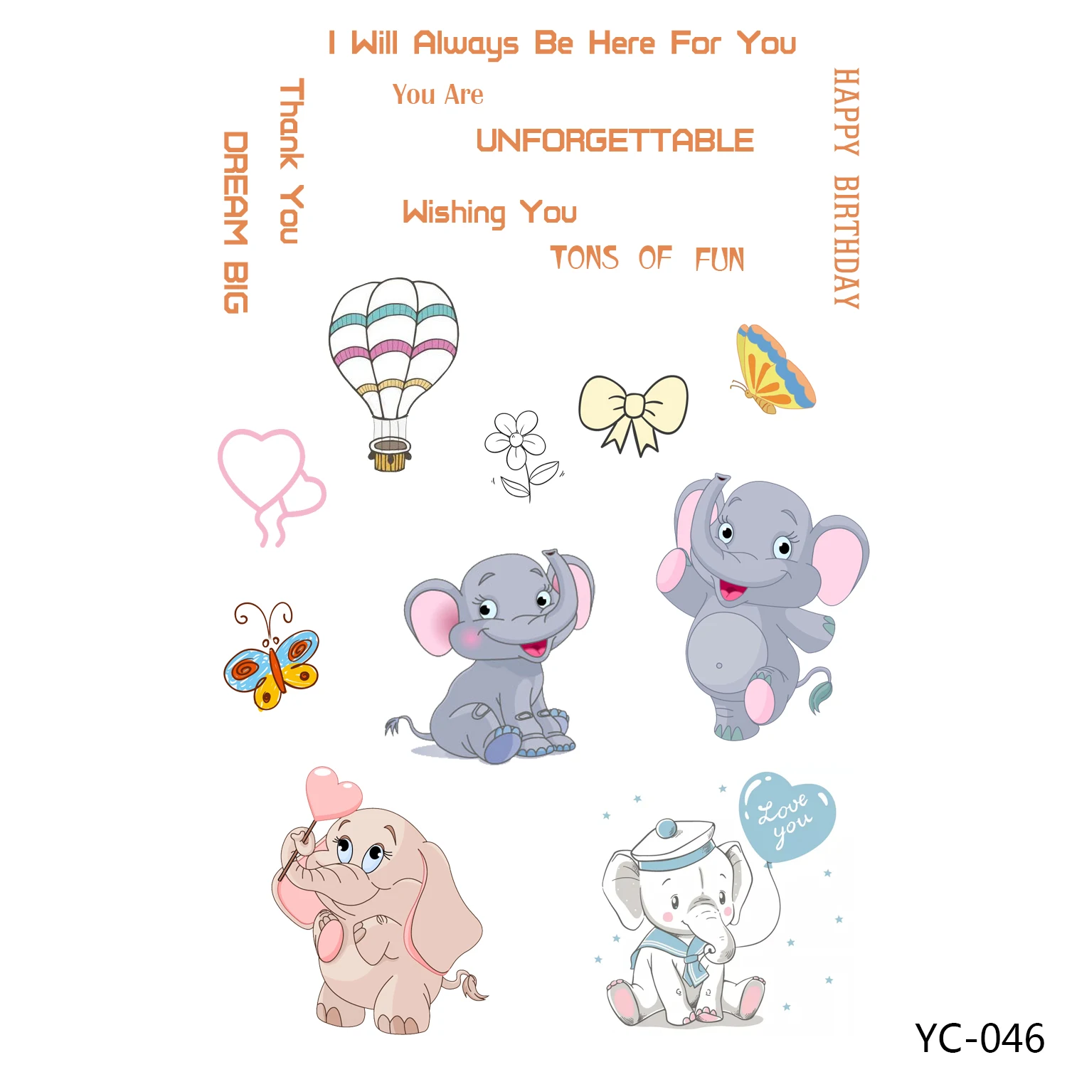 ZhuoAng Cartoon Hot Air Balloon Elephant Clear Stamps For DIY Scrapbooking/Card Making/Album Decorative Silicon Stamp Crafts
ZhuoAng Cartoon Hot Air Balloon Elephant Clear Stamps For DIY Scrapbooking/Card Making/Album Decorative Silicon Stamp Crafts