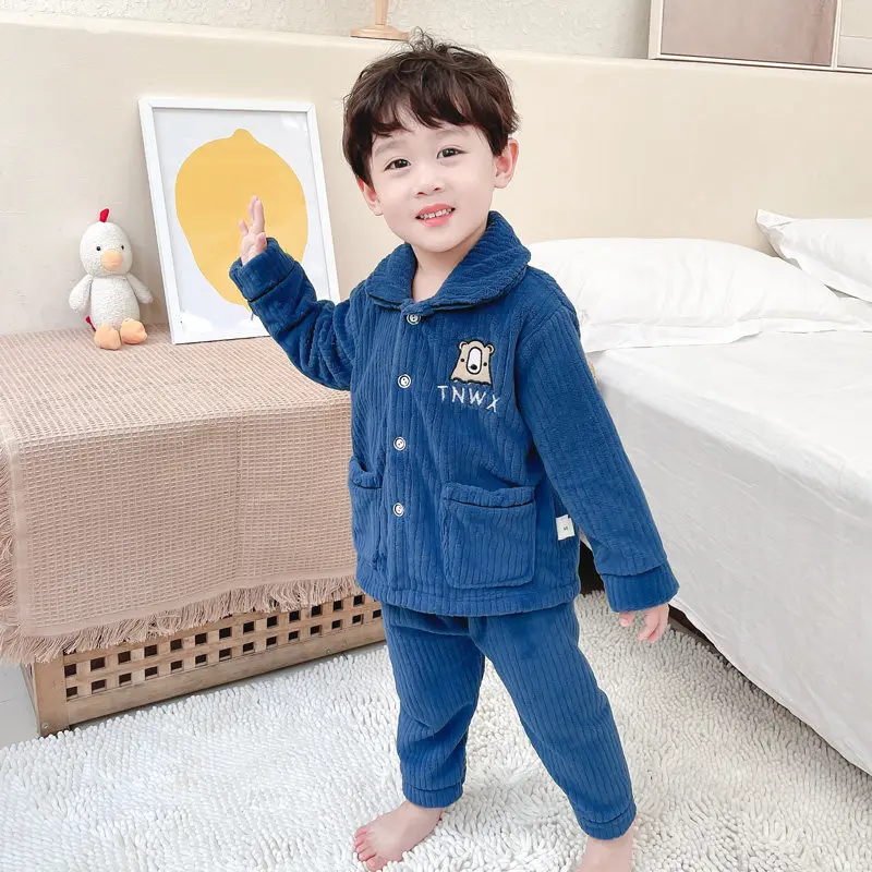 New Winter Flannel Kids Pajamas Sets Child Thicken Warm Sleepwear Cartoon Baby Girls Boys Nightwear Children Pajamas 0-5 YEARS
New Winter Flannel Kids Pajamas Sets Child Thicken Warm Sleepwear Cartoon Baby Girls Boys Nightwear Children Pajamas 0-5 YEARS