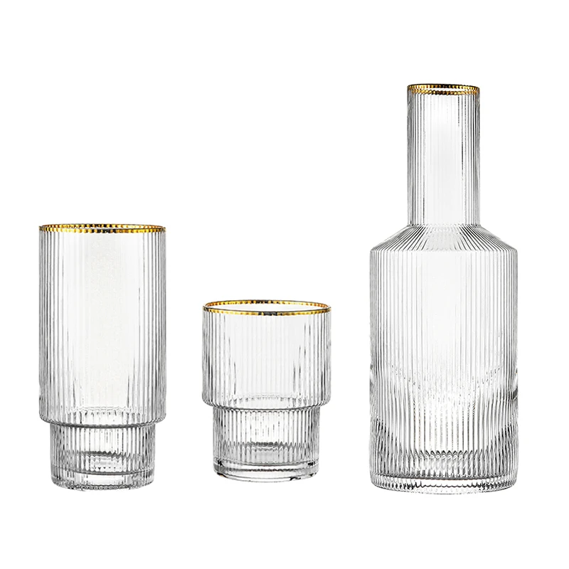 Nordic Phnom Penh Vertical Stripes Transparent Glass Fruit Juice Water Cup Milk Jug Water Bottle Glass Wine Cup Household Kettle
Nordic Phnom Penh Vertical Stripes Transparent Glass Fruit Juice Water Cup Milk Jug Water Bottle Glass Wine Cup Household Kettle