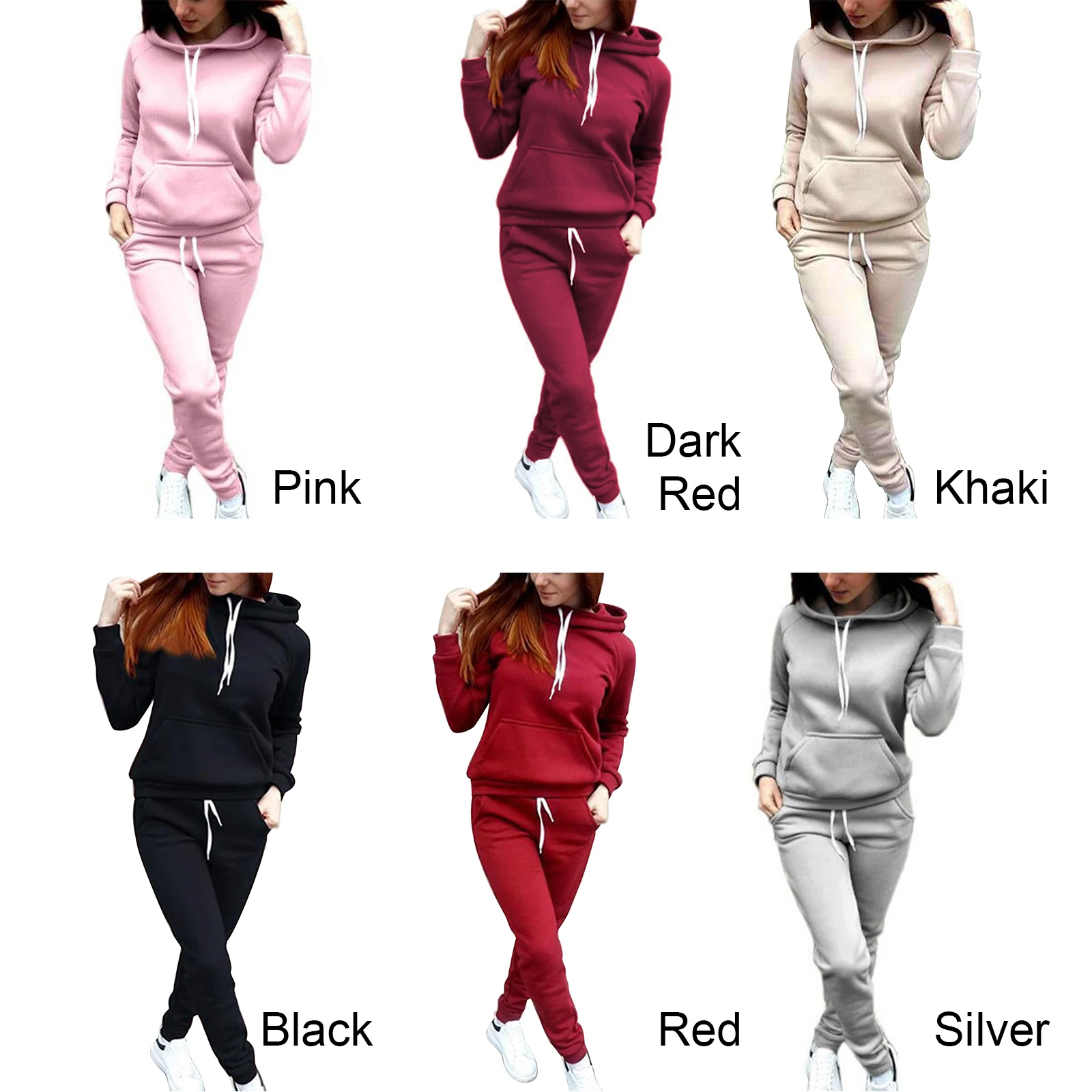 Ranberone 2-Piece Sportswear FitnessSsolid Color Ladies Sportswear Hooded Pullover Sweatshirt casual pants suit sportswear
Ranberone 2-Piece Sportswear FitnessSsolid Color Ladies Sportswear Hooded Pullover Sweatshirt casual pants suit sportswear