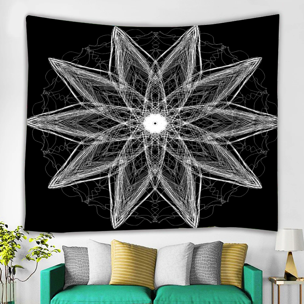 

India Mandala Tapestry Wall Hanging Sun Moon Tarot Wall Tapestry Wall Carpet Psychedelic Tapiz Witchcraft Wall Cloth Tapestries