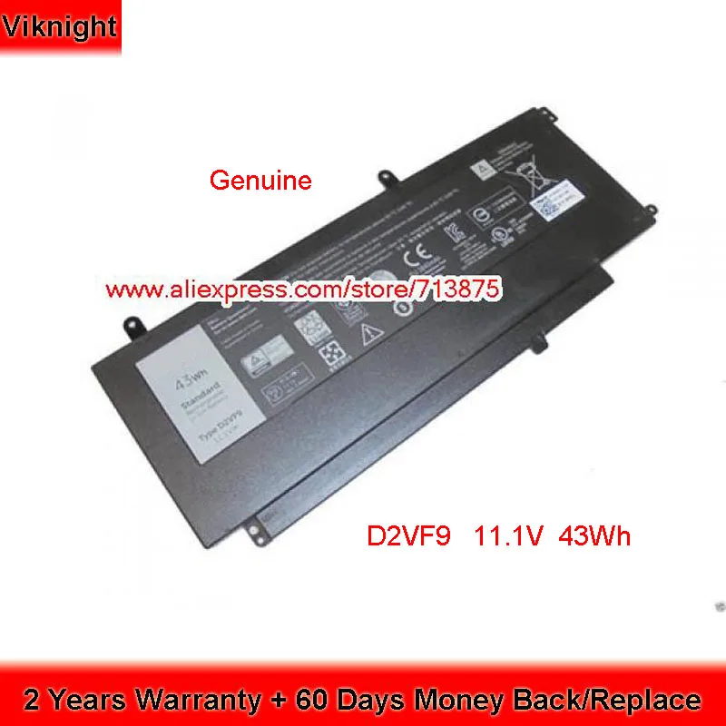 Подлинная батарея D2VF9 для ноутбука Dell Vostro 14 5000 14 5459 15 7548 11,1 В 43Wh
Подлинная батарея D2VF9 для ноутбука Dell Vostro 14 5000 14 5459 15 7548 11,1 В 43Wh