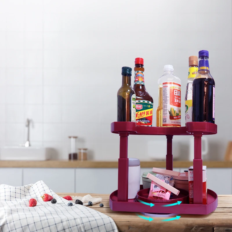 New Non-Slip Rotating Storage Tray for Spice Jar Food Snack Tray Bathroom Tray Plastic Desktop Organizer for Kitchen Bathroom
New Non-Slip Rotating Storage Tray for Spice Jar Food Snack Tray Bathroom Tray Plastic Desktop Organizer for Kitchen Bathroom
