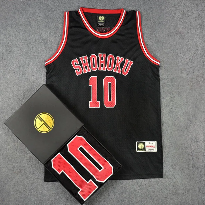 SLAM Cosplay Costume Shohoku School Sakuragi Hanamichi Jersey Basketball Tops Shirt Sports Wear Uniform Black Team
SLAM Cosplay Costume Shohoku School Sakuragi Hanamichi Jersey Basketball Tops Shirt Sports Wear Uniform Black Team