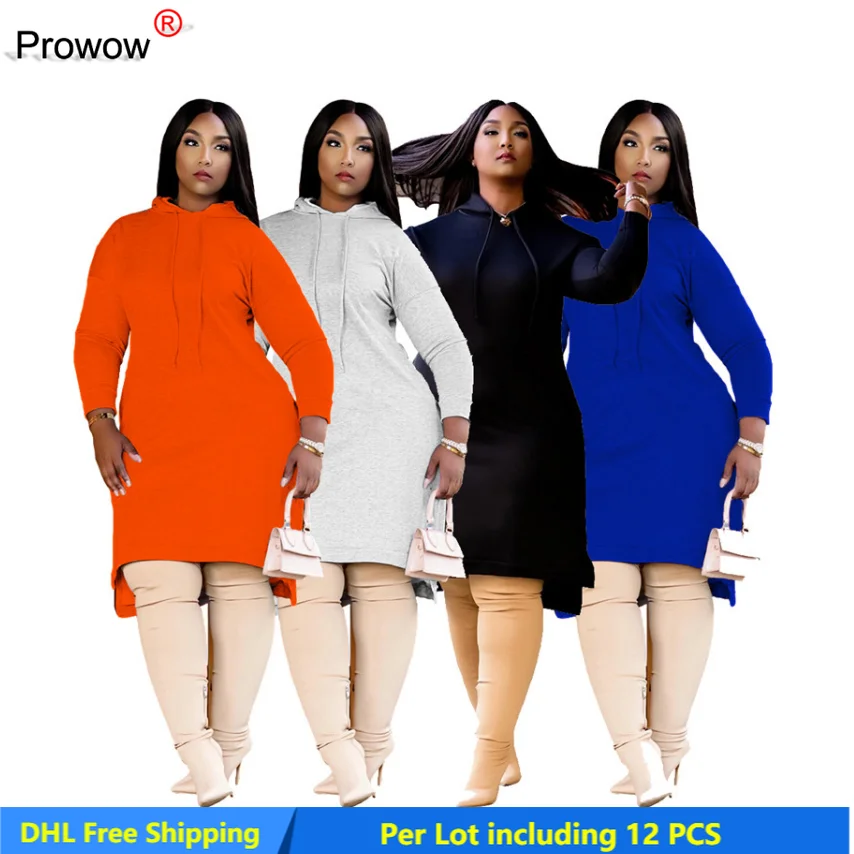 Women Hoodies Dress Autumn Winter Casual Solid Color Clothing Knee Length Hooded Long Sleeve Midi Dresses Loose Long Dress 5751
Women Hoodies Dress Autumn Winter Casual Solid Color Clothing Knee Length Hooded Long Sleeve Midi Dresses Loose Long Dress 5751