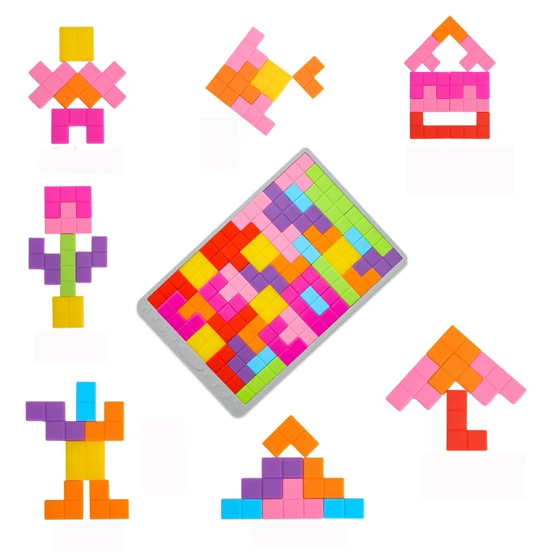 1Set 3D Puzzle Silicone Tangram Math Toys Tetris Game BPA Free Pre-School Magination Intellectual Educational Toy For Kids Gifts
1Set 3D Puzzle Silicone Tangram Math Toys Tetris Game BPA Free Pre-School Magination Intellectual Educational Toy For Kids Gifts