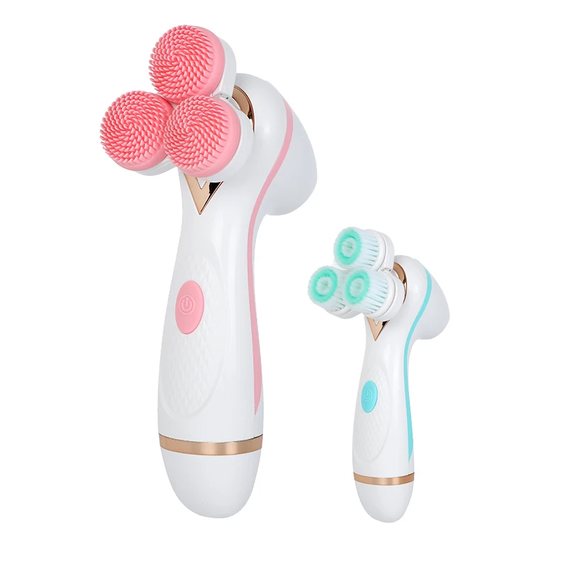 Handheld Face Cleaner Devices Three Heads Deep Silica Blackhead Massage Removal Automatic Electric Facial Cleansing Brush
Handheld Face Cleaner Devices Three Heads Deep Silica Blackhead Massage Removal Automatic Electric Facial Cleansing Brush