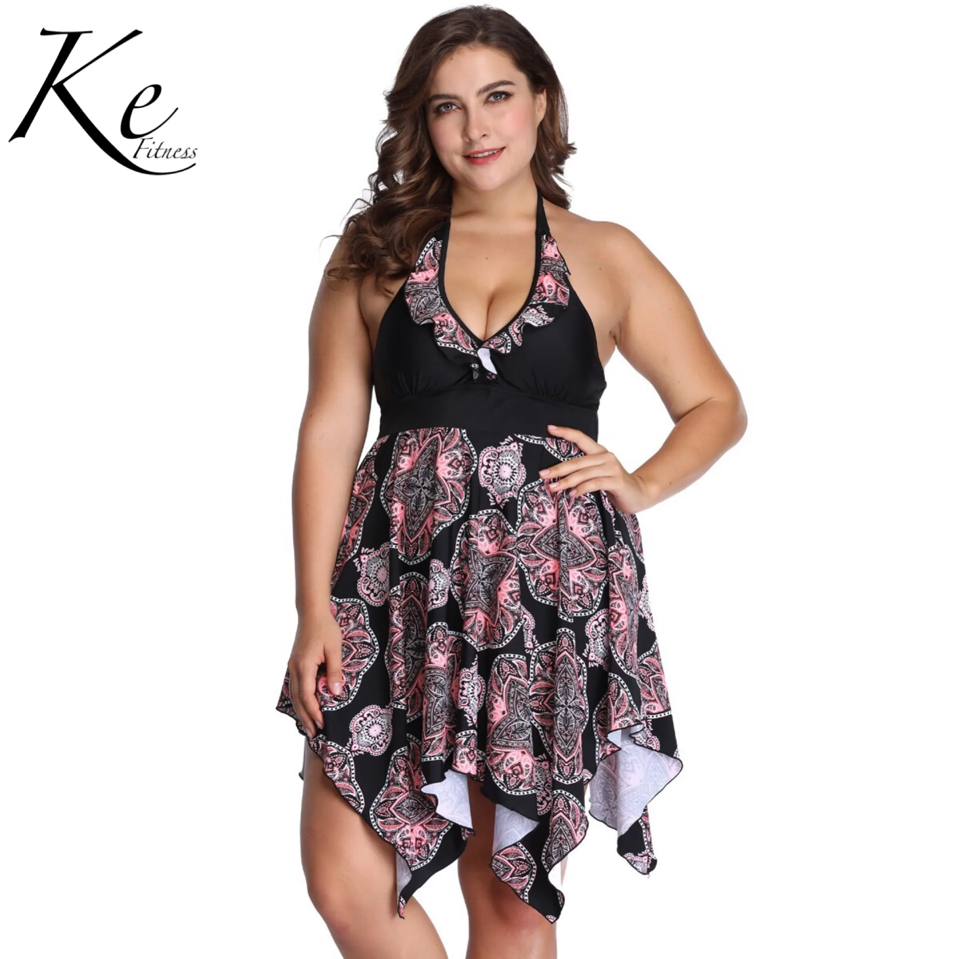 KE new hot big size swimwear split skirt plus swimsuit woman 2 pieces plus extra big 6XL with pad and not without steel suport
KE new hot big size swimwear split skirt plus swimsuit woman 2 pieces plus extra big 6XL with pad and not without steel suport