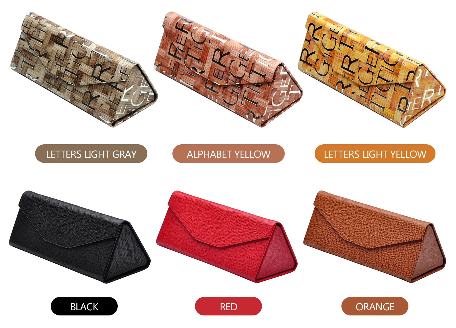 Simple Glasses Case Handmade Pu Leather Glasses Case Triangle Folding Portable Glasses Case Sun Myopia Sunglasses Case Bag
Simple Glasses Case Handmade Pu Leather Glasses Case Triangle Folding Portable Glasses Case Sun Myopia Sunglasses Case Bag