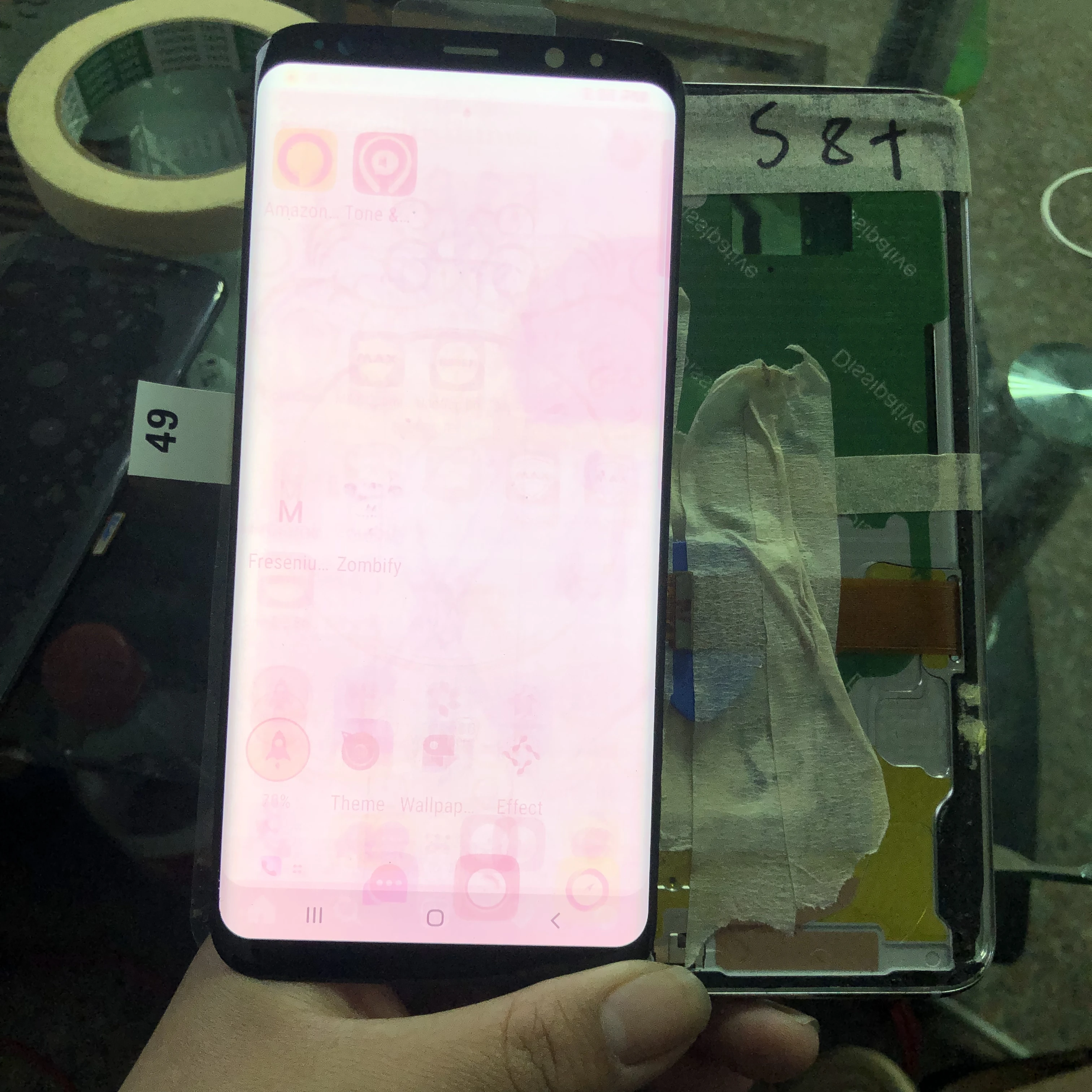 Оригинальный Amoled ЖК дисплей для Samsung S8 Plus G955 G955F с большим количеством теней и