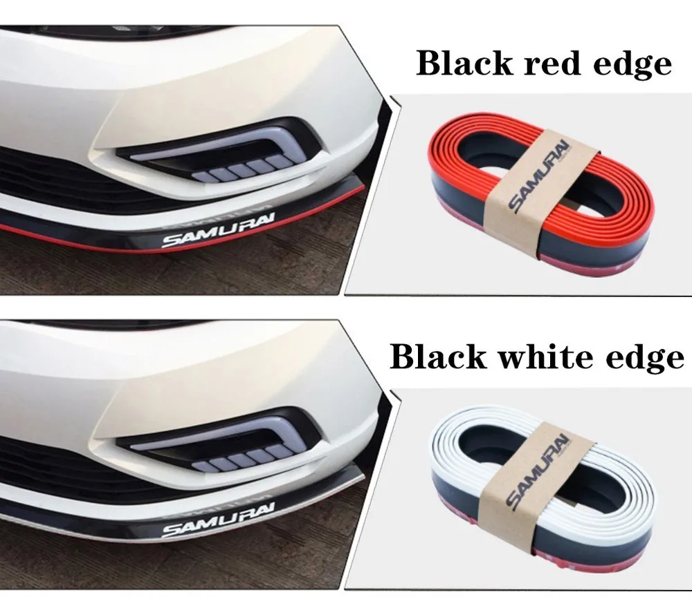 2.5M Car Front Bumper Protector Rubber Lip Protector Guards Lip Mouldings Splitter Chin Body Auto Bumper Exterior Car Styling
2.5M Car Front Bumper Protector Rubber Lip Protector Guards Lip Mouldings Splitter Chin Body Auto Bumper Exterior Car Styling
