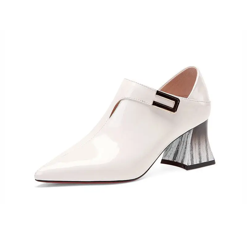 Spring/Fall Women's Shoes Woman High Heels Soft LEATHER Pointed toe Women Pumps Square Buckle Sticker Sock Free White Black
Spring/Fall Women's Shoes Woman High Heels Soft LEATHER Pointed toe Women Pumps Square Buckle Sticker Sock Free White Black