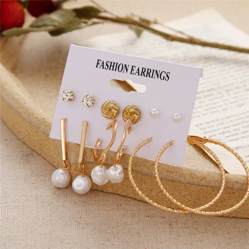 Fashion Pearl Hoop Earrings Set For Women Geometric Metal Circle Hoop Earrings 2021 Trend Jewelry Gift
Fashion Pearl Hoop Earrings Set For Women Geometric Metal Circle Hoop Earrings 2021 Trend Jewelry Gift