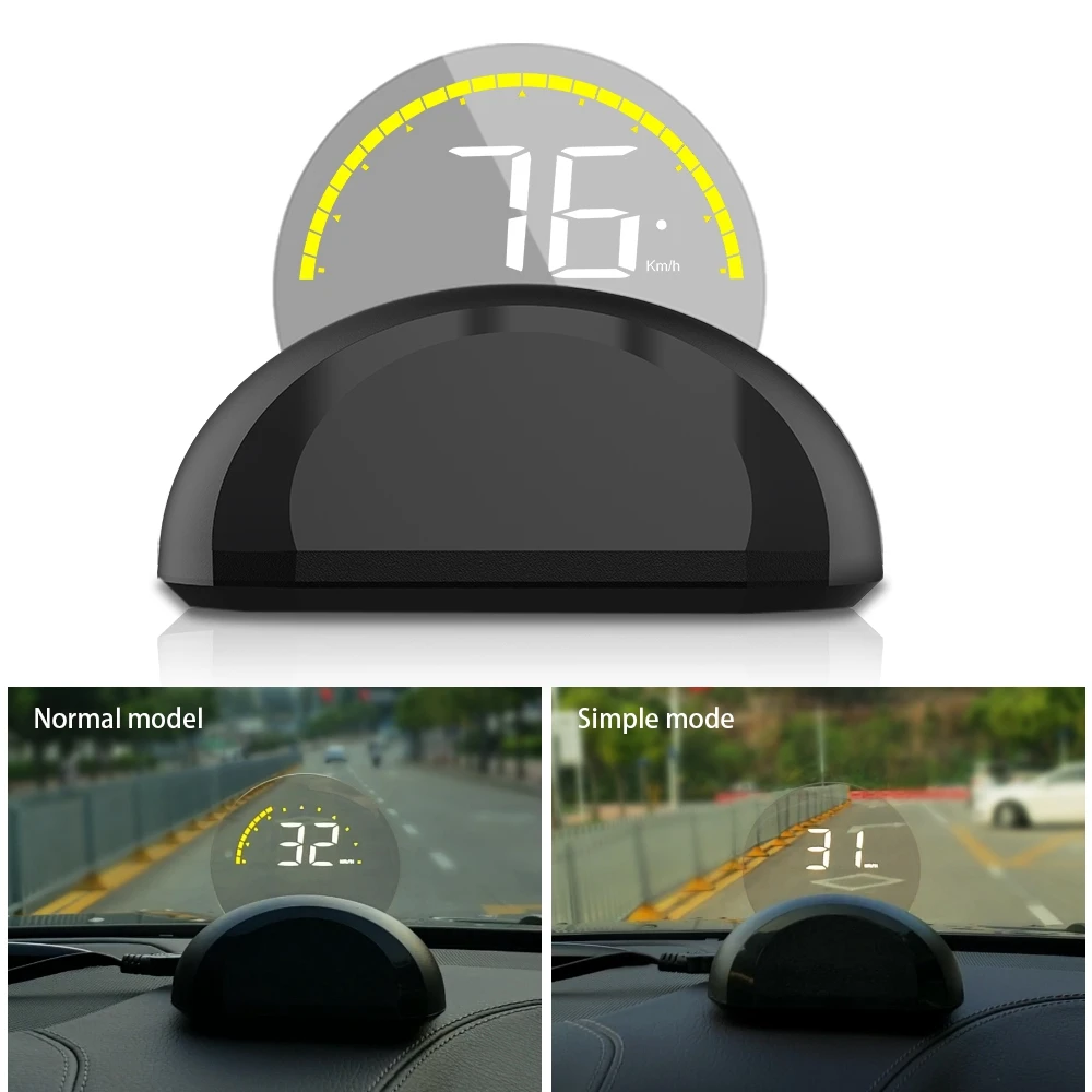 Автомобильный дисплей HUD Turejo HD C700 OBD2 бортовой компьютер GPS Спидометр проектор