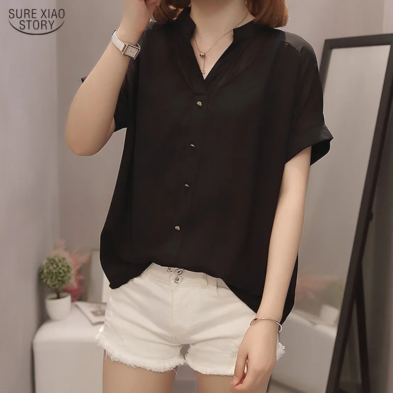 Korean Plus Size Short Sleeve Chiffon Blouse Blusas Mujer De Moda 2021 Summer Black White Women Shirt Loose Ladies Tops 9988
Korean Plus Size Short Sleeve Chiffon Blouse Blusas Mujer De Moda 2021 Summer Black White Women Shirt Loose Ladies Tops 9988