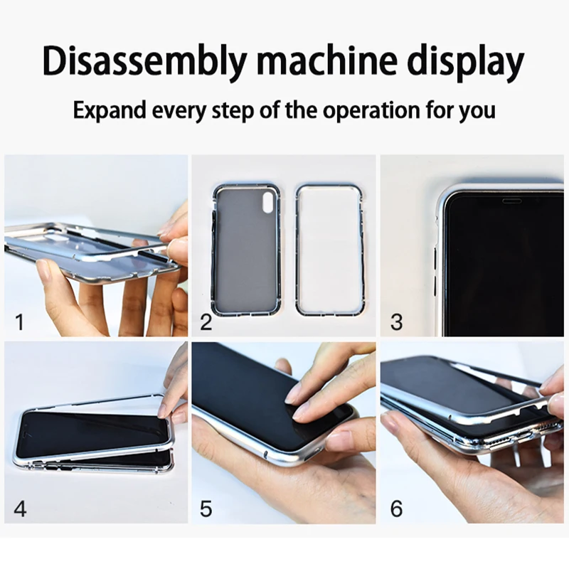 for iPhone 12 Case Double Side Magnetic Adsorption Glass Case for iPhone12 11 Pro Xs Max XR X 8 7 6 6s Plus Metal Frame Cover
for iPhone 12 Case Double Side Magnetic Adsorption Glass Case for iPhone12 11 Pro Xs Max XR X 8 7 6 6s Plus Metal Frame Cover