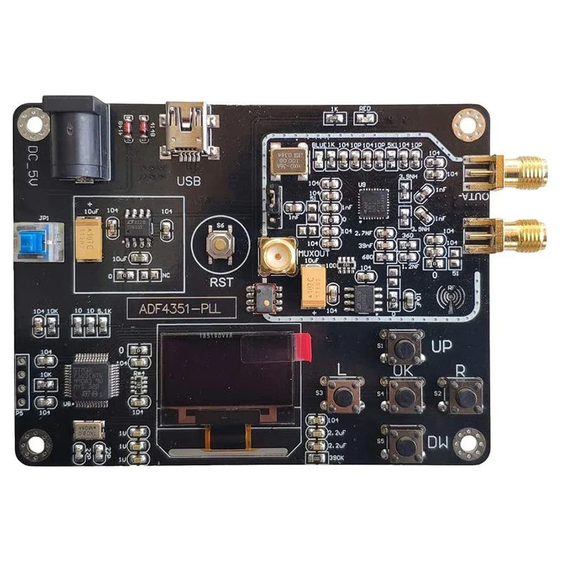 ADF4351 OLED Display Development Board RF Professional 35M-4.4G Accurate Signal Generator Module Frequency Synthesizer
ADF4351 OLED Display Development Board RF Professional 35M-4.4G Accurate Signal Generator Module Frequency Synthesizer