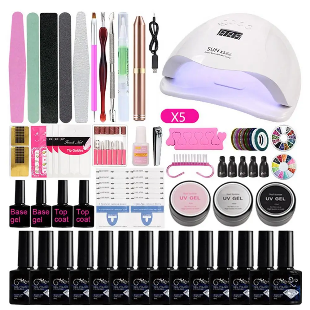 Nail Art Set Nail Art Extension Glue Set Beginner Home Novice Make Nail Polish Glue Professional Quick-drying Nail Art Lamp
Nail Art Set Nail Art Extension Glue Set Beginner Home Novice Make Nail Polish Glue Professional Quick-drying Nail Art Lamp