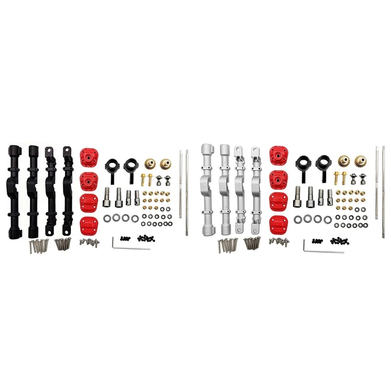 2set Metal Front & Rear Complete Axle with Steering Rod for MN D90 MN-90 MN99S MN99 1/12 Black & Silver
2set Metal Front & Rear Complete Axle with Steering Rod for MN D90 MN-90 MN99S MN99 1/12 Black & Silver