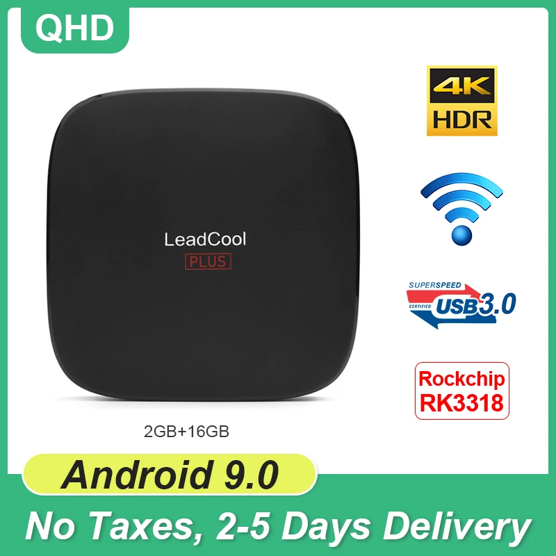 Leadcool Max TV BOX Android 9.0 2G16G RK3318 Quad Core 2.4G WIFI Full HD 4K H.265 Media Player Smart TV Set-Top Box Leadcool
Leadcool Max TV BOX Android 9.0 2G16G RK3318 Quad Core 2.4G WIFI Full HD 4K H.265 Media Player Smart TV Set-Top Box Leadcool