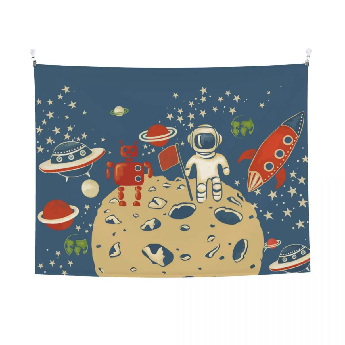 Universe Exploration Children's Illustration Tapestries Hippie Tapestry Kawaii Room Decor Anime Bedrooms on the Wall Decoration
Universe Exploration Children's Illustration Tapestries Hippie Tapestry Kawaii Room Decor Anime Bedrooms on the Wall Decoration
