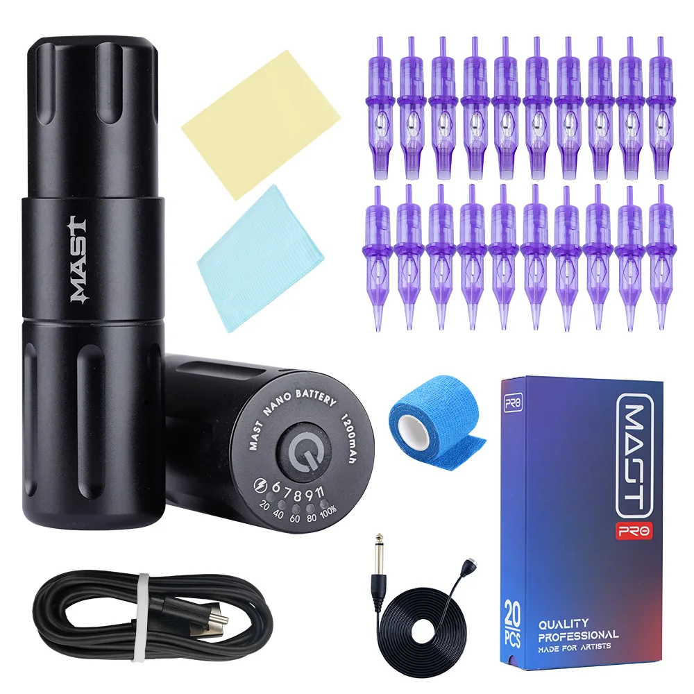 Mast Nano Professional Tattoo Pen Machine with Wireless Magnetic Battary Kit PMU Eyebrow Lip Permanent Makeup Cartridge Set
Mast Nano Professional Tattoo Pen Machine with Wireless Magnetic Battary Kit PMU Eyebrow Lip Permanent Makeup Cartridge Set