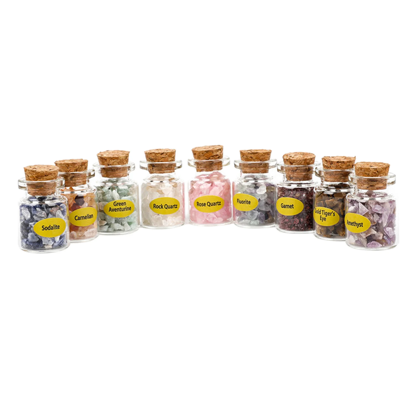 9x Gemstone Bottles Chip Crystal Tumbled Reiki Stones Wishing Bottle Collecting Home Office DIY Jewelry Making Earrings Art
9x Gemstone Bottles Chip Crystal Tumbled Reiki Stones Wishing Bottle Collecting Home Office DIY Jewelry Making Earrings Art