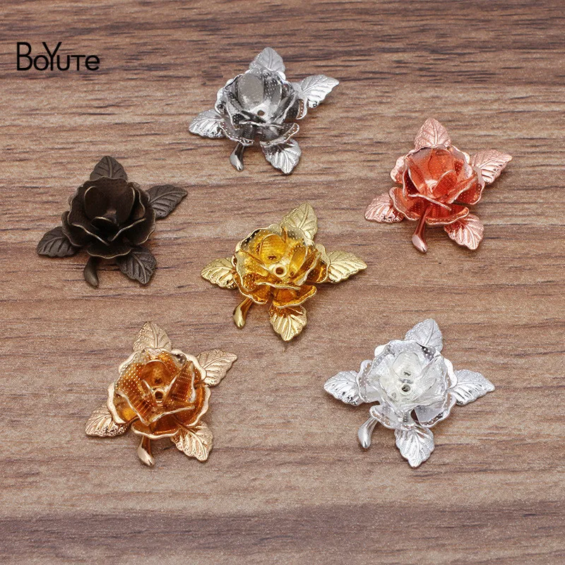 BoYuTe (50 Pieces/Lot) 20MM Metal Brass Rose Flower Materials Handmade DIY Jewelry Accessories Wholesale
BoYuTe (50 Pieces/Lot) 20MM Metal Brass Rose Flower Materials Handmade DIY Jewelry Accessories Wholesale