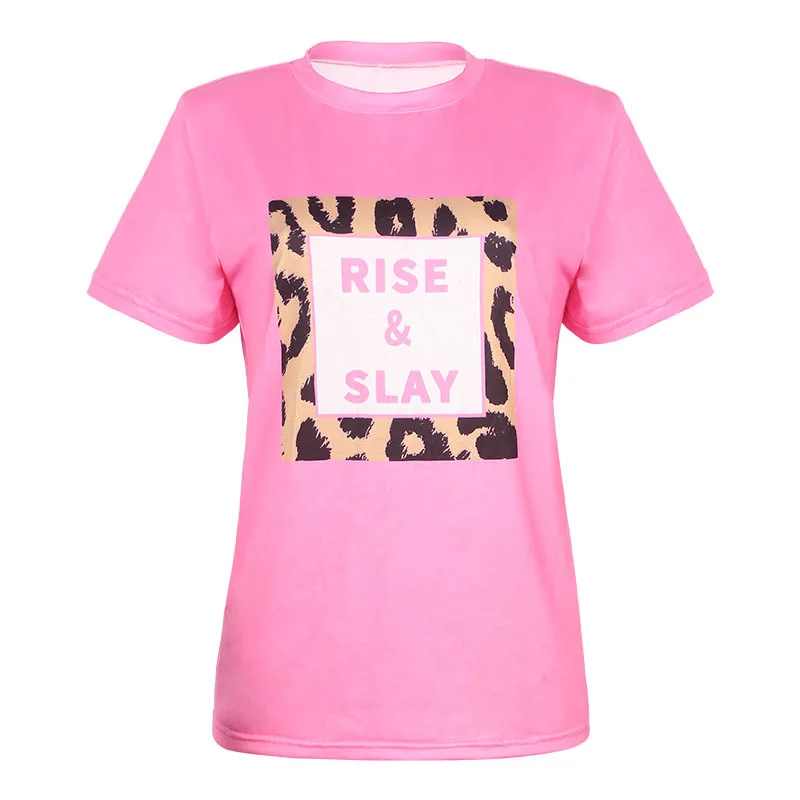 Fashion Women's T-shirt New Summer Hot Sale Casual Round Neck Pullover Printing Loose Plus Size Short-sleeved T-shirt Donsignet 
Fashion Women's T-shirt New Summer Hot Sale Casual Round Neck Pullover Printing Loose Plus Size Short-sleeved T-shirt Donsignet