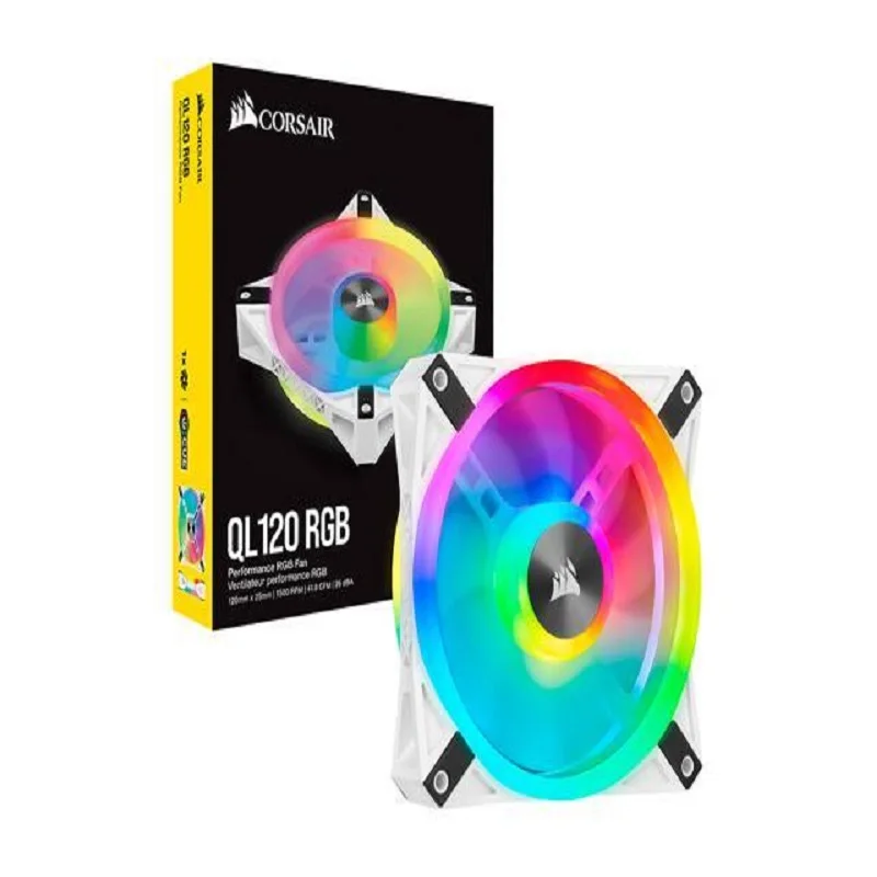 CORSAIR QL Series iCUE QL120 RGB 120 мм LED PWM белый вентилятор один вентилятор-Стандартный |